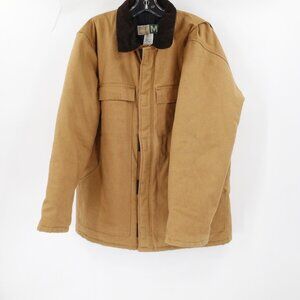 Wearguard jacket Mens medium duck canvas full zip work corduroy collar cotton
